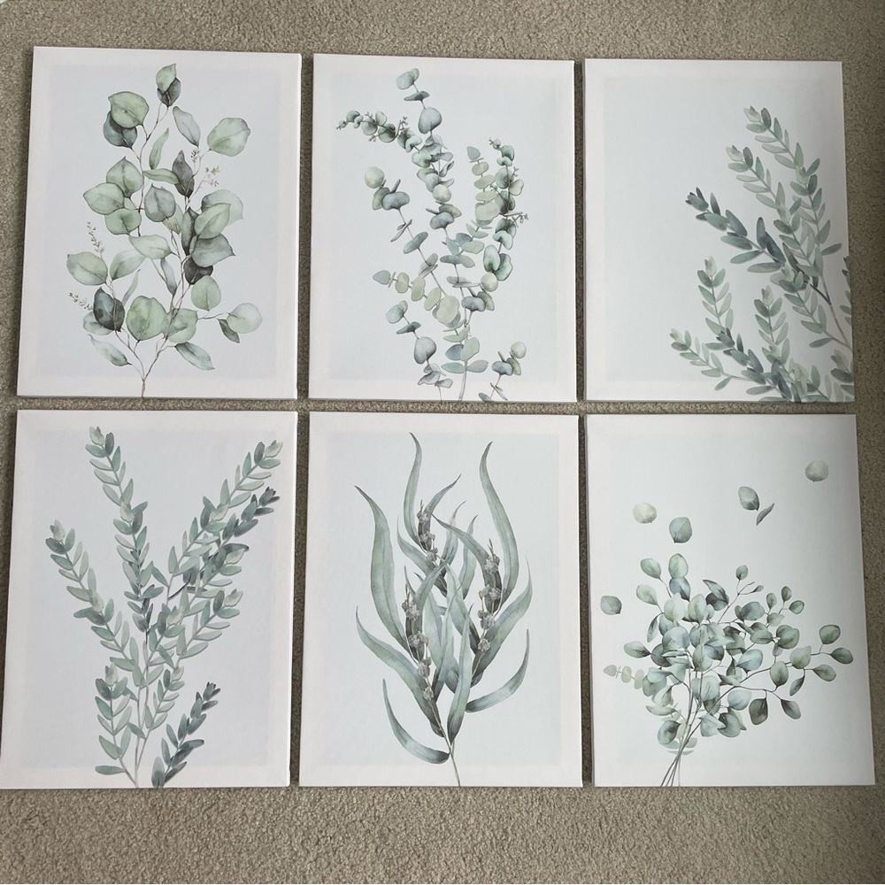 Set of 6 Wall Decor 11.75” x 15.75” x .5”
